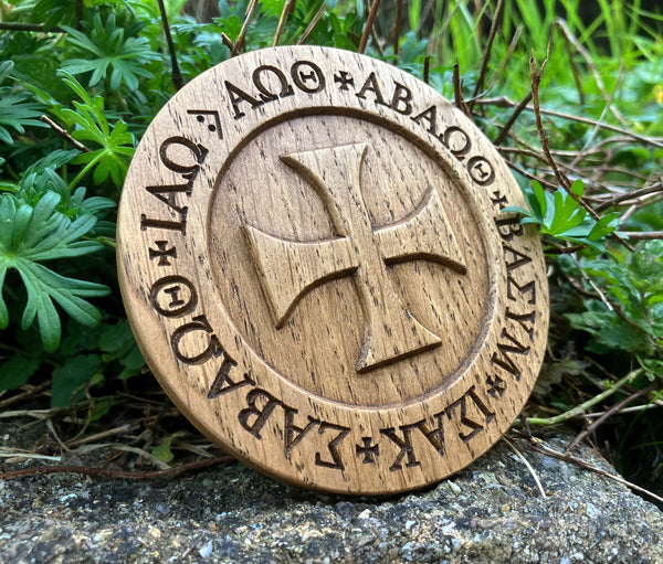 THE HEADLESS RITE LAMEN - Carved in solid Oak