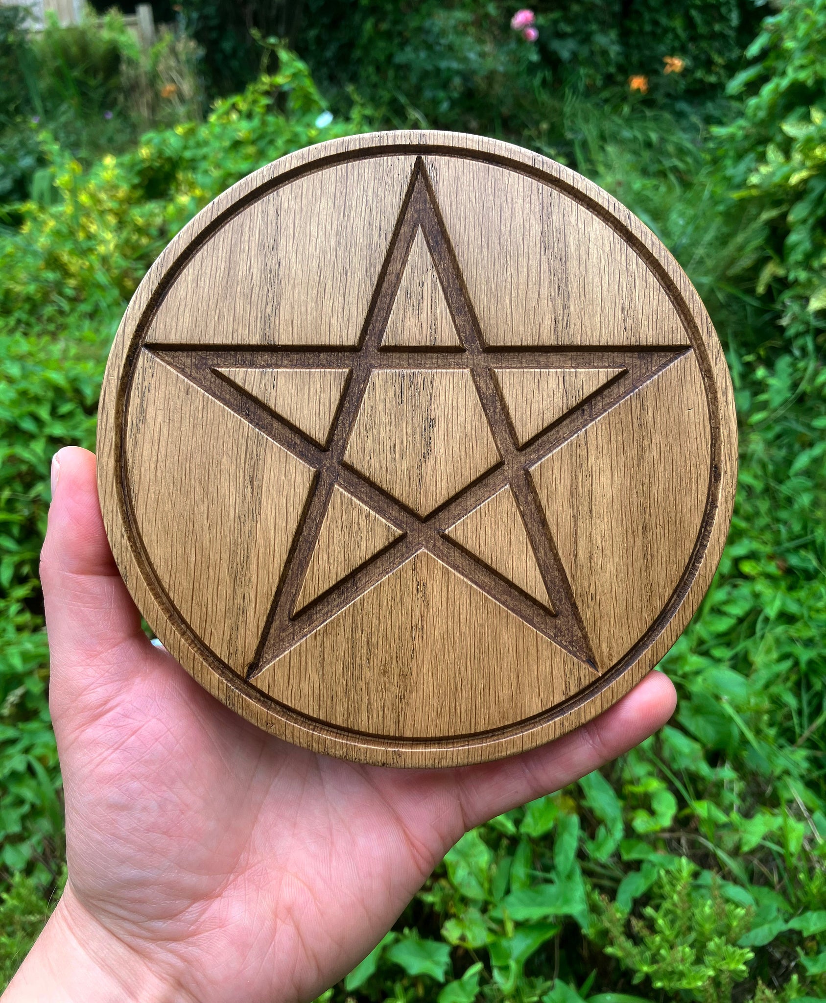 THE ALTAR PENTACLE - Carved in Solid Oak