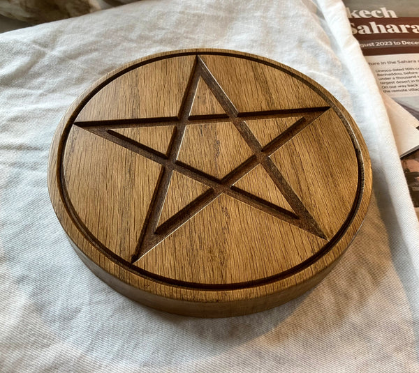 THE ALTAR PENTACLE - Carved in Solid Oak