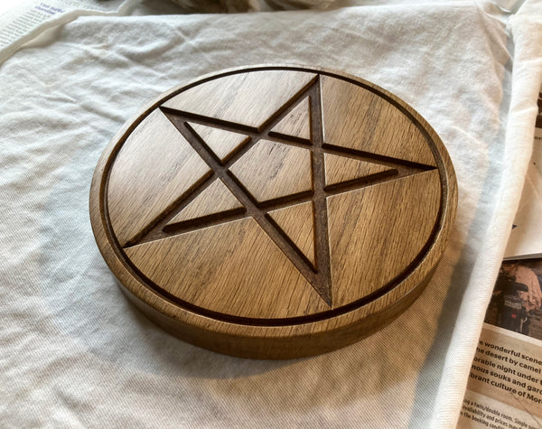 THE ALTAR PENTACLE - Carved in Solid Oak