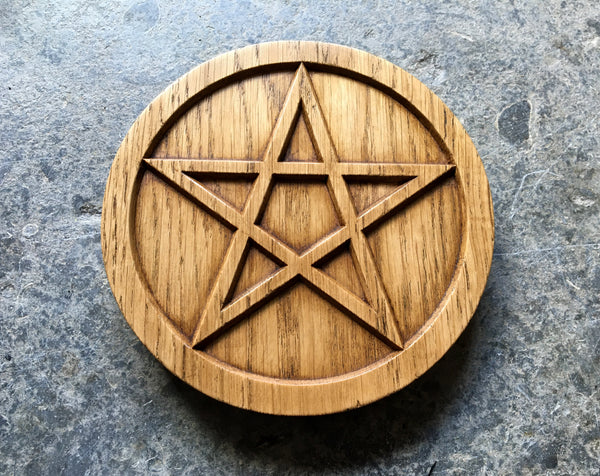 THE ALTAR PENTACLE - Carved in Solid Oak