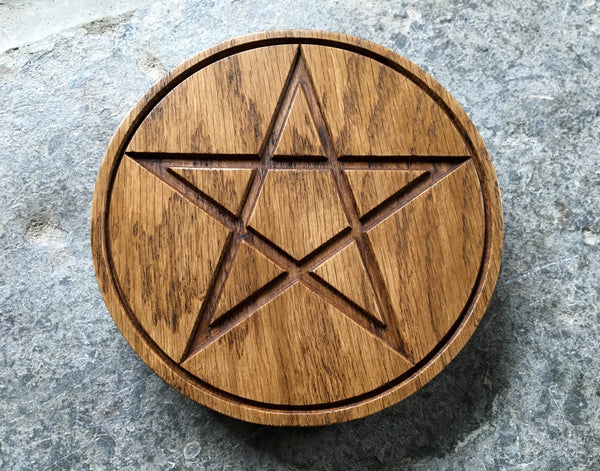 THE ALTAR PENTACLE - Carved in Solid Oak