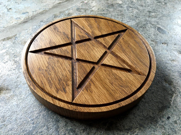 THE ALTAR PENTACLE - Carved in Solid Oak