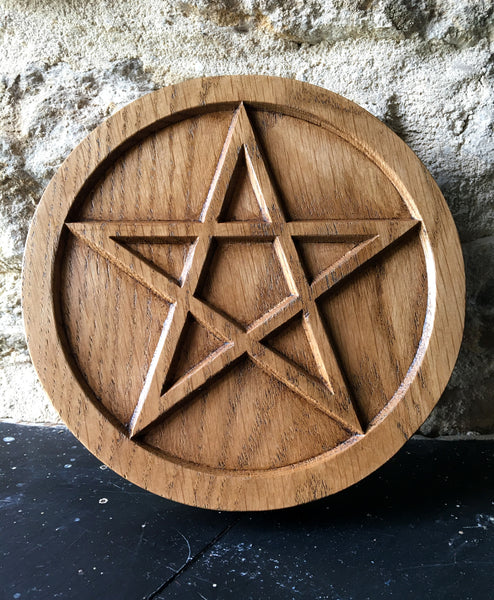 THE ALTAR PENTACLE - Carved in Solid Oak