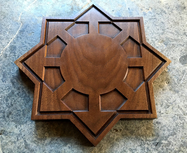 THE CHAOSPHERE - Solid hardwood Altar Tablet / Consecration Paten
