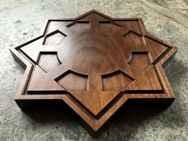 THE CHAOSPHERE - Solid hardwood Altar Tablet / Consecration Paten